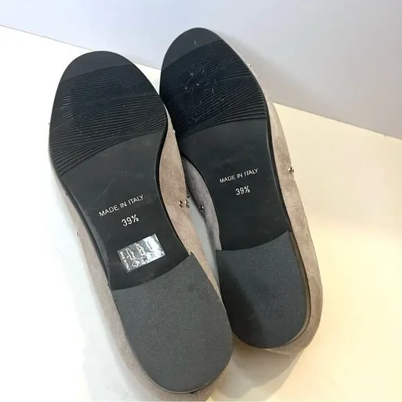 Ron White Kaysen Cashmere Suede Studded Loafer in Gray Size 9‎ (39.5) NWOB - Picture 10 of 10
